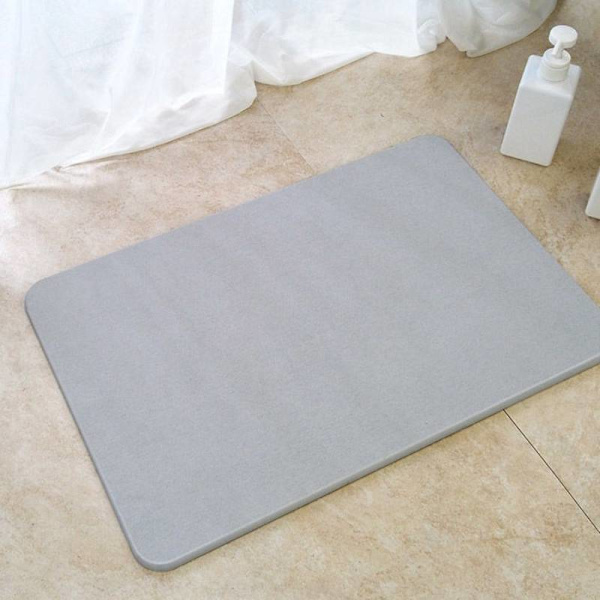 Diatom Mud Absorberande Golvmatta, Badrum Toalett Duschrum Grey