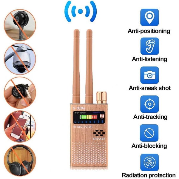 Signal Detector Spy Anti Camera Trådlös GPS Tracker Hitta