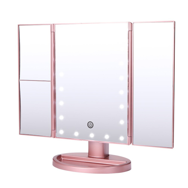 USB trefaldig sminkspegel Smart Touch Beauty Mirror 22