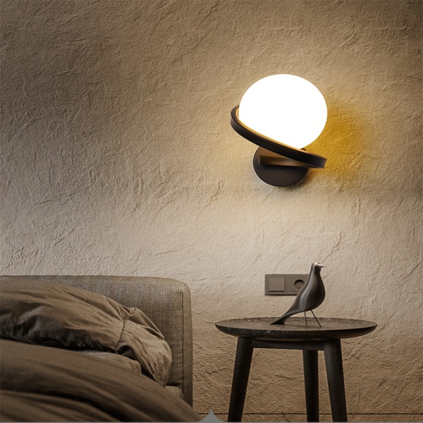 7W Led Warm Bedroom Bedside Lamp Hotel Homestay Dekoration