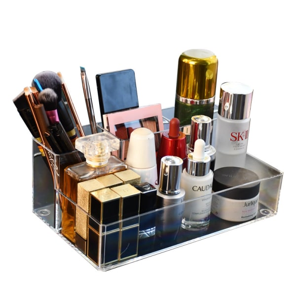 Plast Makeup Organizer Badrum Förvaringsbox Kosmetisk