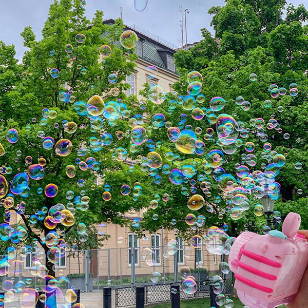 Magic Bubble Camera Toy Light Toy Automatisk Bubble Gun Girl