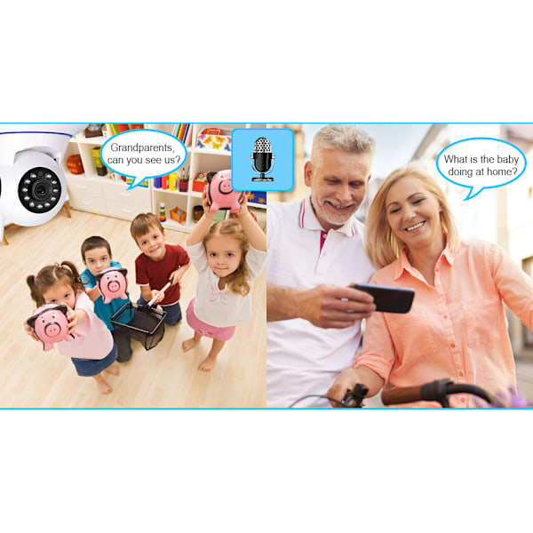 Mini trådlös IP-kamera WiFi hemsäkerhetsövervakning