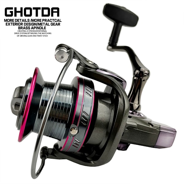 Spinnrulle 30KG Max Drag Power Fiskerulle För Basgädda