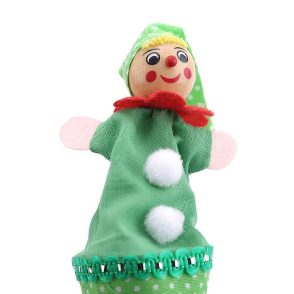 6st infällbar leende clown leksaksdocka rolig teleskopisk