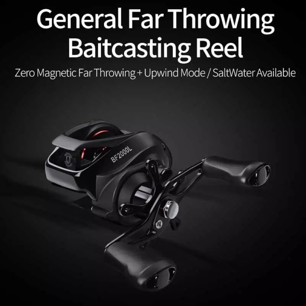 Höger hand Baitcasting Reel 7.2:1 12+1BB Gear Ratio Fishing
