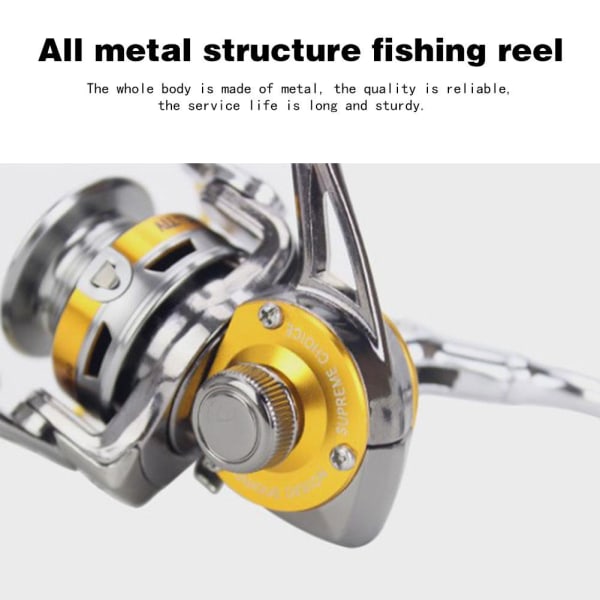 Full Metal Mini Spinning Reel 5.0:1 Utväxling 3+1BB CNC