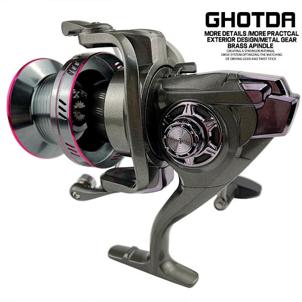 Spinnrulle 30KG Max Drag Power Fiskerulle För Basgädda
