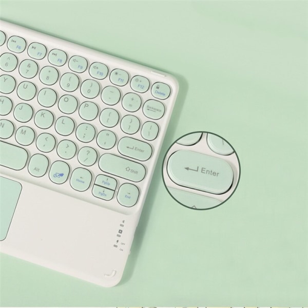 Qwert Trådlös Bluetooth för iPad Touch Tangentbord Tablett För