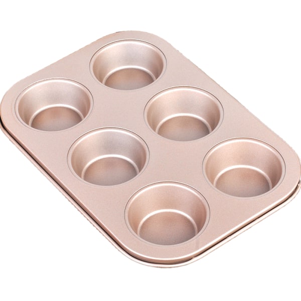 Non-stick molds, gör-det-själv- molds, molds, ostkaka Rose gold 6 even