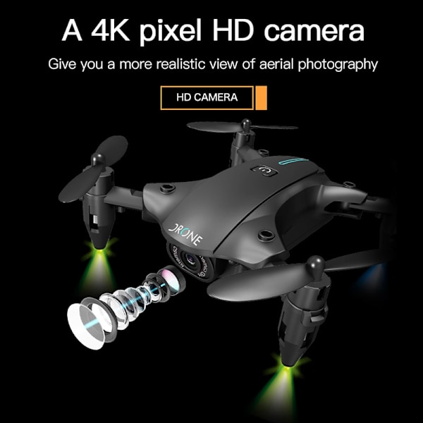 H2 Mini Drone WiFi FPV 1080P 4K HD Camera Altitude Hold Real