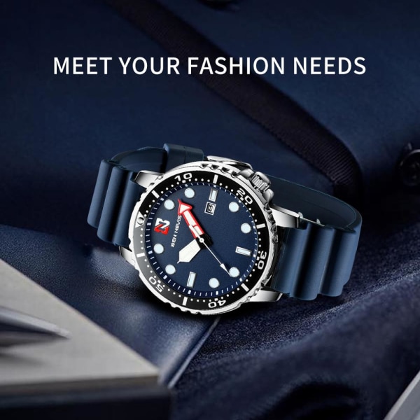 Herrklockor Mode Analog Quartz Watch With Date Military