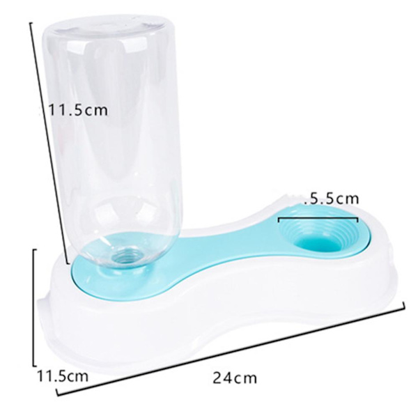 Cat Justerbar Automatisk Pet Feeder Drickfontäner Hund
