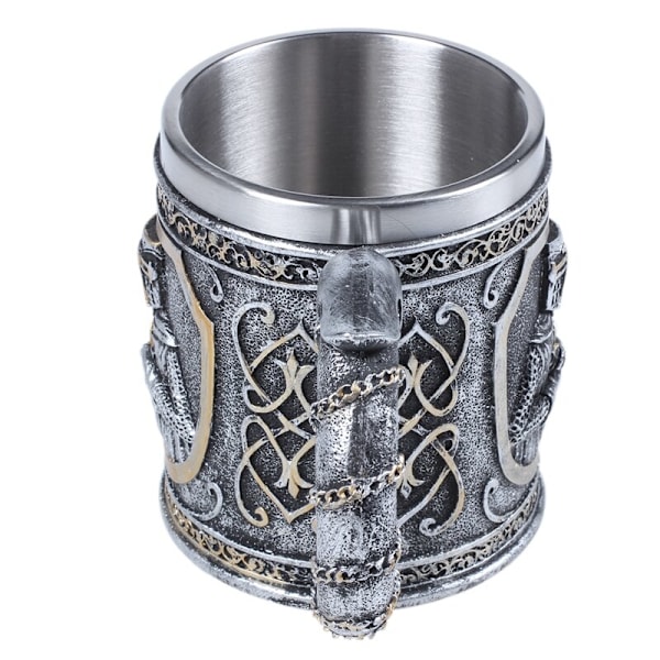 Medeltida Templar Crusader Knight Kaffe Muggar Armor Knight Of