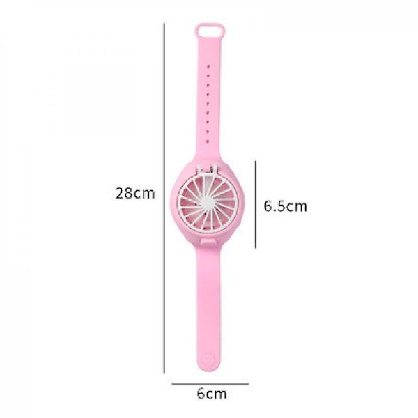 USB Mini Charging Watch Fläkt (Rosa)