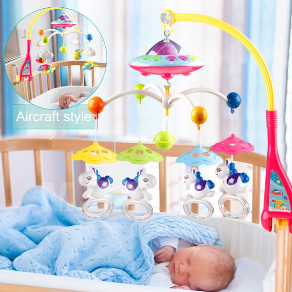 Baby 0 12 månader Nyfödd Spjälsäng Mobil Musical Säng Bell