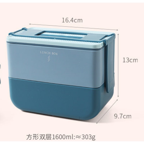 Dubbla lager Bento Box för barn bärbar japansk stil