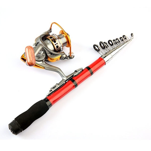 1st Infällbart fiskespö Bass Hard Bait Casting Mini