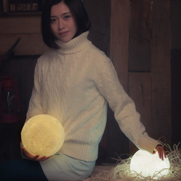 Nytt 3d-fullmåneformat LED-ljus Magiskt inomhusrum