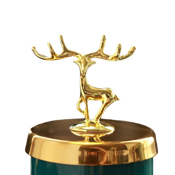 Dekoration Vardagsrum Älg Guld Ram Smaragd Keramik