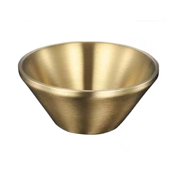 Koreansk stil guldpläterad skål i 304 rostfritt stål, dubbel Gold 14cm