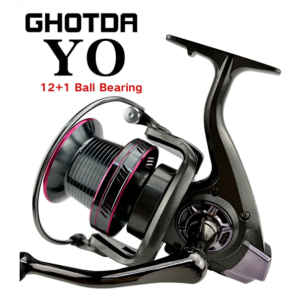 Spinnrulle 30KG Max Drag Power Fiskerulle För Basgädda