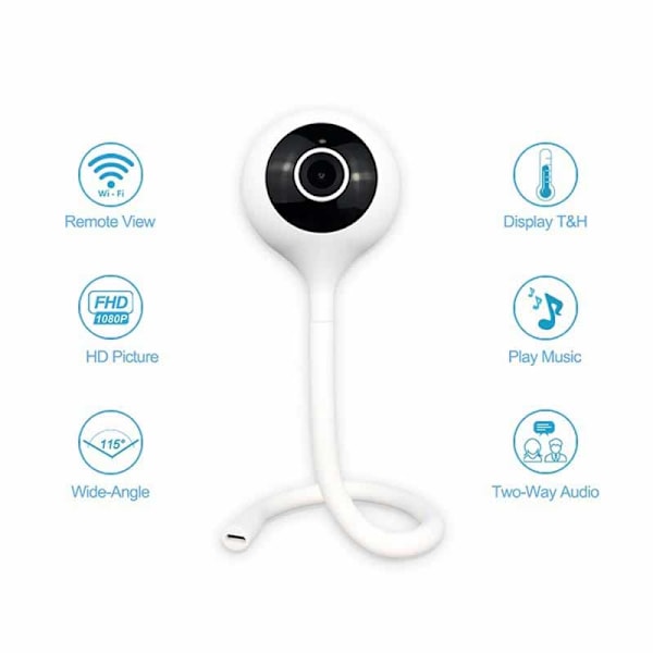 Display Temperatur Spela Lullaby HD Mini IP Camera Wifi