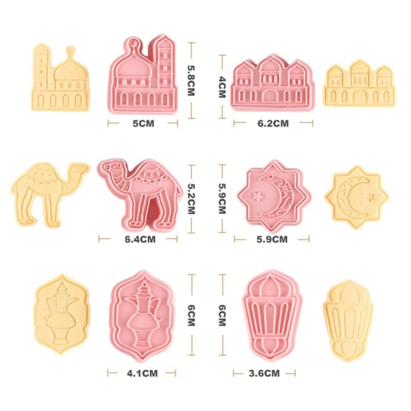 Camel Moon Star Biscuit Form Cookie Cutter Set Ramadan