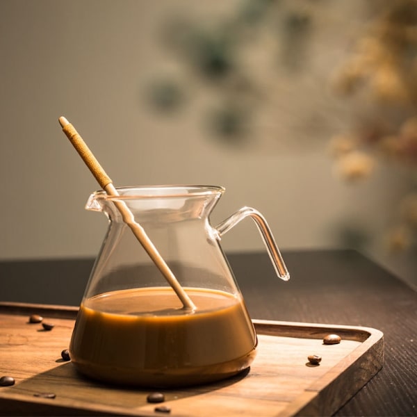 Bärbar Droppkaffebryggare Glaskanna Espressomaskin Vattenkokare