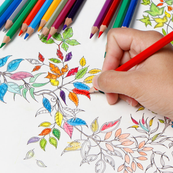 100 färger professionella oljefärgade pennor för konstnär