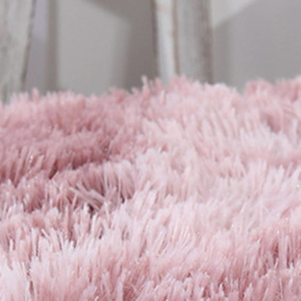 Tredelad set, absorberande plyschdyna för badrum, Pink
