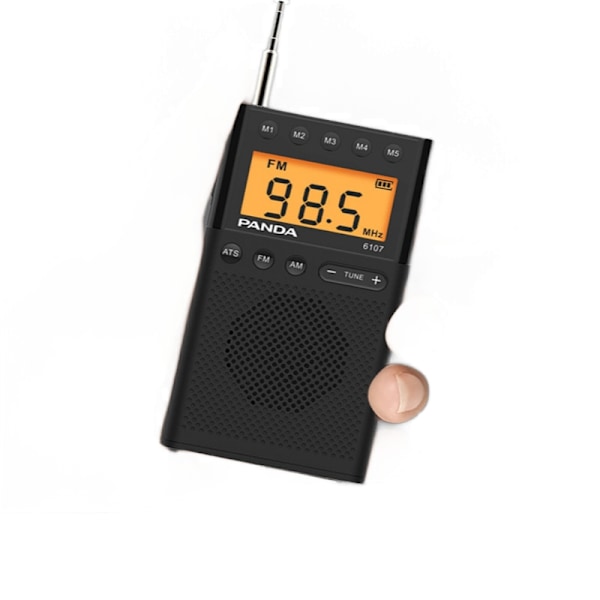 FM Radio 64 108 MHZ Mini Bärbar Skrivbord LCD Display ATS