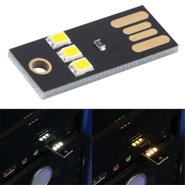 2016 Mini USB Power Led Light Pocket Card Lamp Bärbar