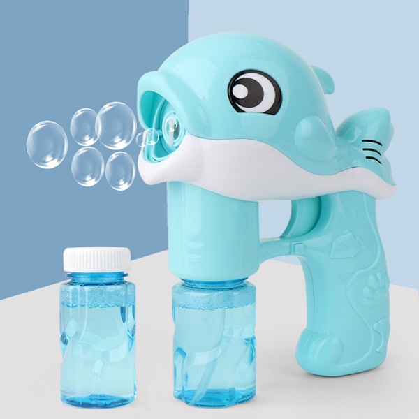 Automatisk Dolphin Bubble Machine Tecknad Sommarleksak Utomhus