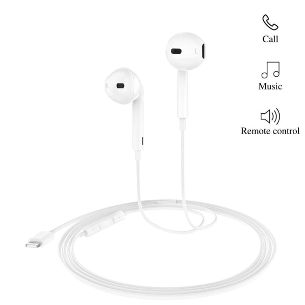 Bluetooth -hörlurar för IPhone 10/8/8Plus X Lightning Stereo