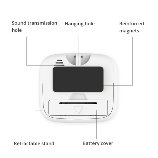 LCD digital skärm Kökstimer Magnetisk matlagningsnedräkning