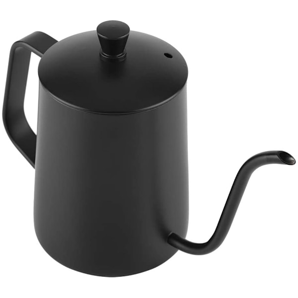 Lång smal pip kaffekanna, 304 rostfritt häll över dropp
