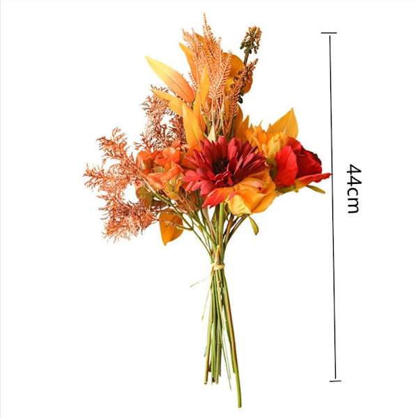 Gerbera Daisy konstgjorda blommor bukett högkvalitativ höst