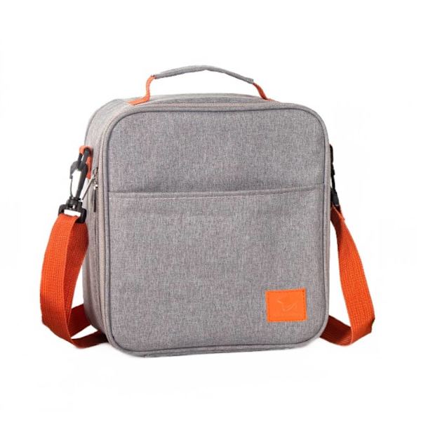 Lunchbox förvaringspåse ispåse, Oxford tygisoleringspåse, Grey Square shoulder strap