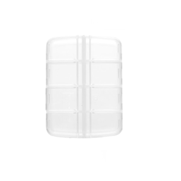 4st Bärbar Mini Pill Box, Separat Liten Pill Box, En Transparent 8 compartment medicine box