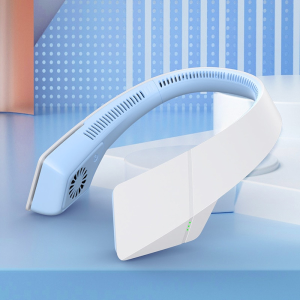 Tyst halsmonterad Mini Leafless Fläkt USB Charging Home