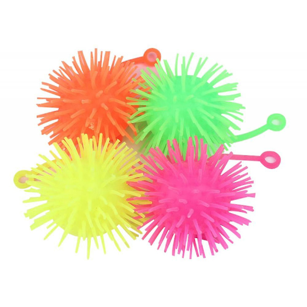 3 st Pufferbollar, slumpmässig färg