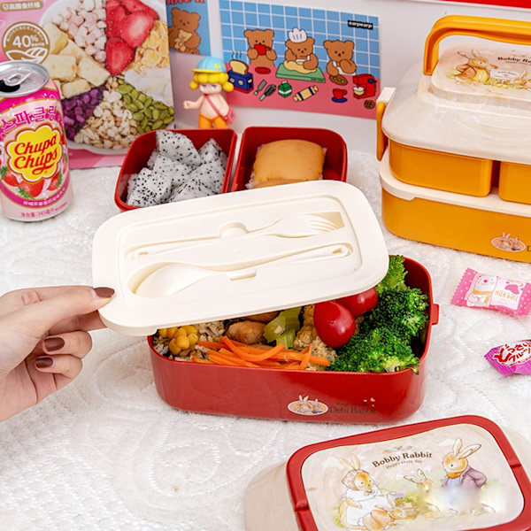Mikrovågsugn Barn Lunchbox Söt Studentkontor Bento Box Large