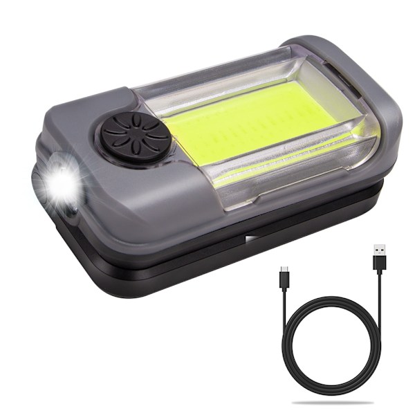 USB kabel Vit Röd LED Bärbar Lantern COB Magnetic