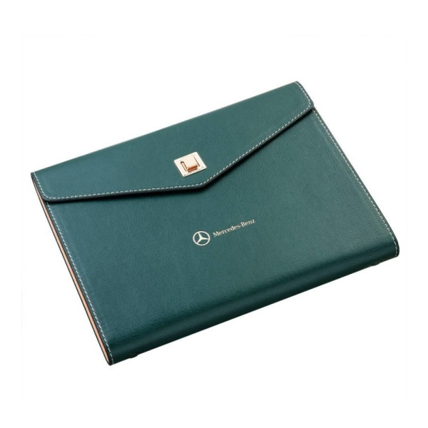A5 läderimitation Business Notebook, mjukt läder Pu Green