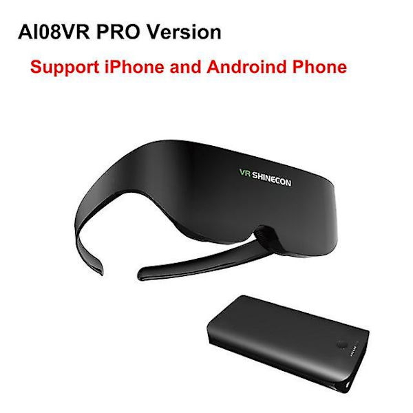 Shinecon vr headset ai08 jätteskärm samma skärm stereo