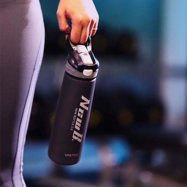 750 ml vattenflaska med sugrör Gym Fitness dricksflaskor