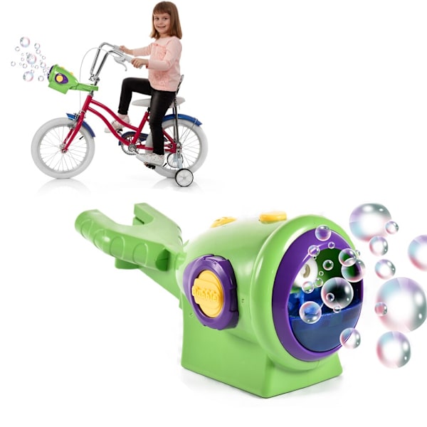 Bike Bubble Machine Automatisk bubbelblåsare installeras på