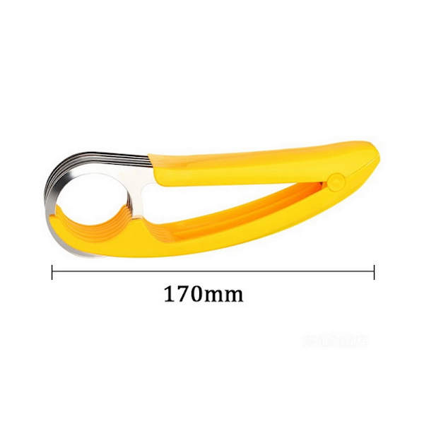 Plast Banan Slicer Cutter Frukt Grönsaksverktyg Sallad