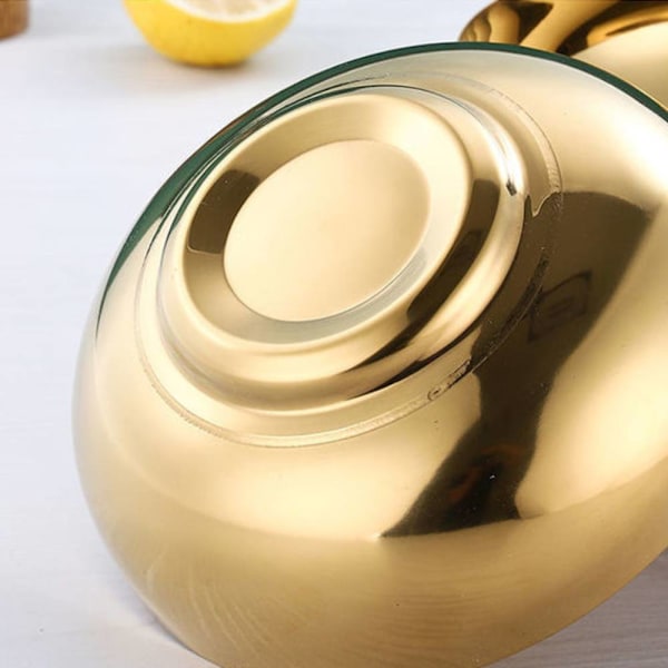 Koreansk rostfritt stål kall nudelskål, snigelnudelskål, Silver 20cm